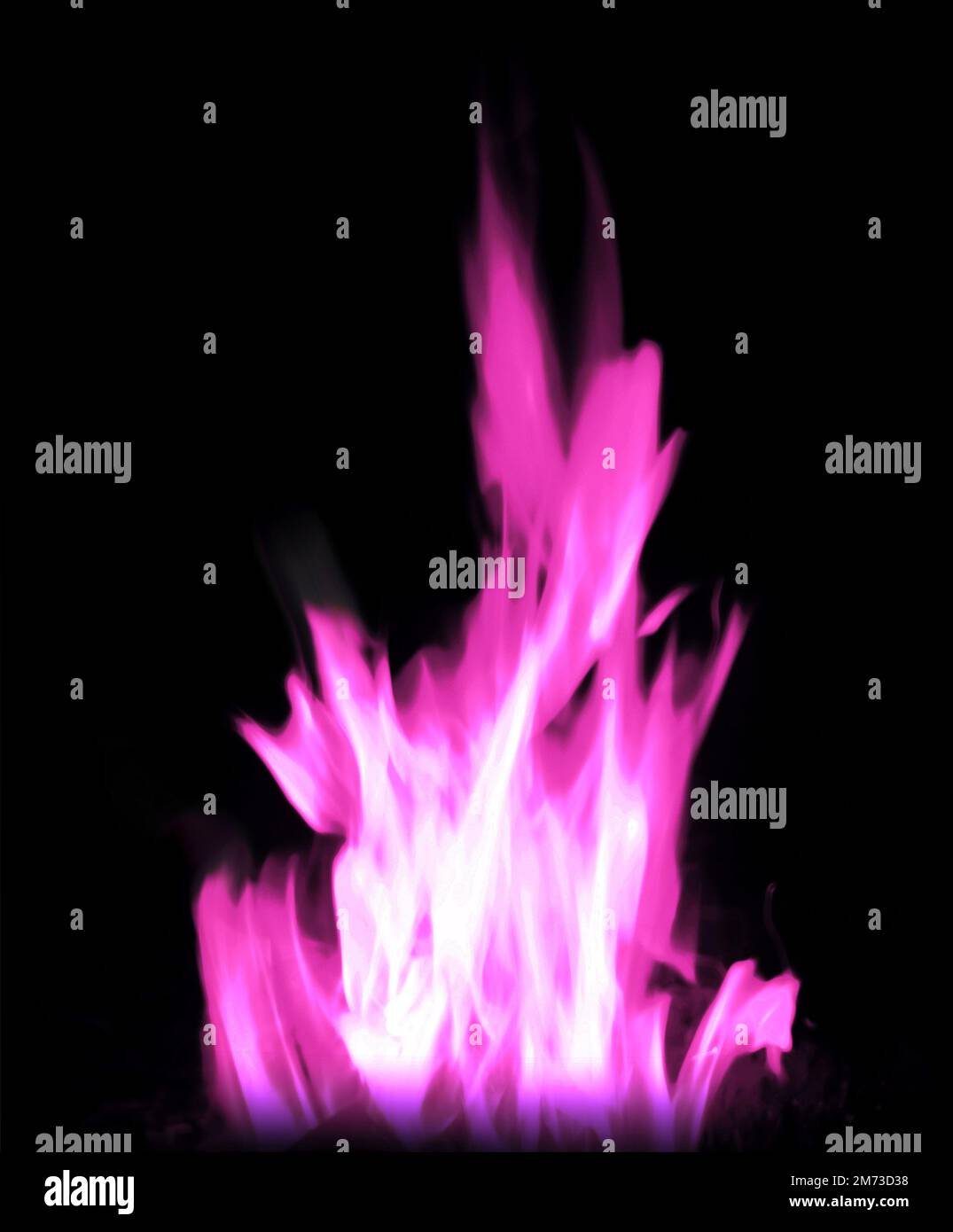 burning fire pink light flames Stock Photo Alamy