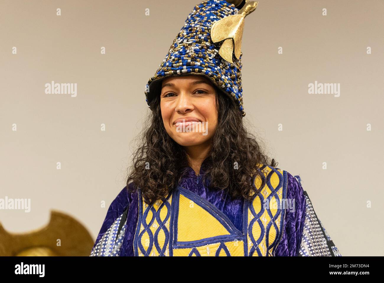 New York, United States. 06th Jan, 2023. Princess Nokia chosen as a 2023 King attends Three Kings celebration at El Museo Del Barrio (Photo by Lev Radin/Pacific Press) Credit: Pacific Press Media Production Corp./Alamy Live News Stock Photo