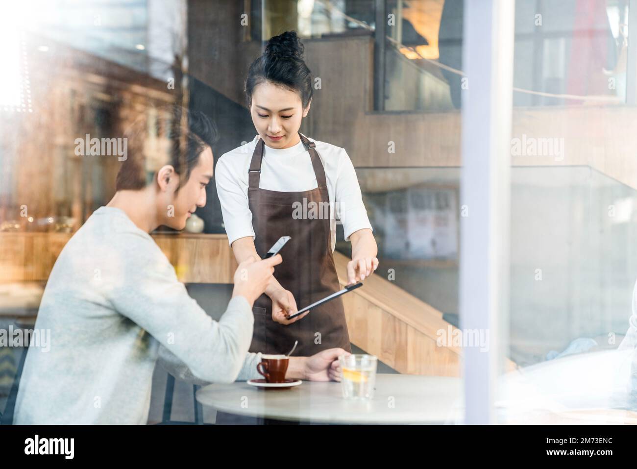 The coffee shop service Stock Photo Alamy