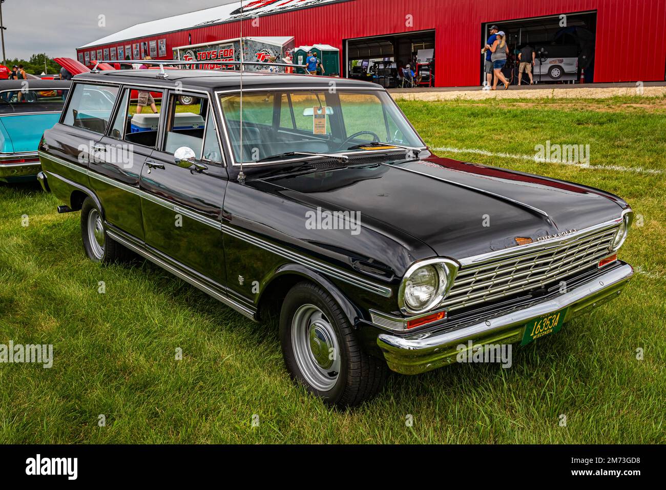 Iola, WI July 07, 2022 High perspective front corner view of a 1963