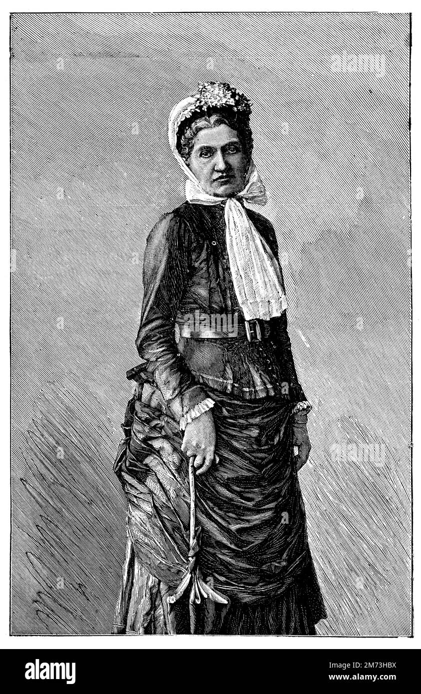 Johanna von Bismarck (1824-1894), Wife of Otto von Bismarck, ,  (, ), Johanna von Bismarck, geborene von Puttkamer (1824-1894), Ehefrau Otto von Bismarcks, Johanna von Bismarck (1824-1894), Épouse d'Otto von Bismarck Stock Photo