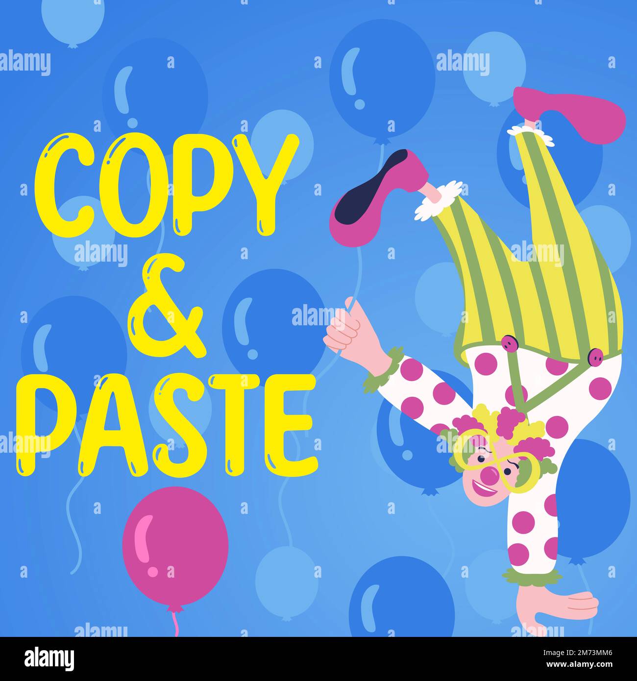 Hand writing sign Copy Paste. Concept meaning an imitation, transcript ...