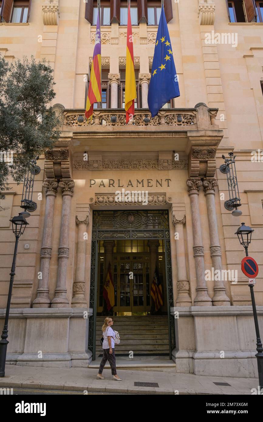 Parlament de les Illes Balears, Palma, Mallorca, Spanien Stock Photo