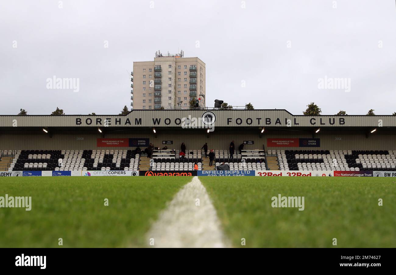 General view inside the stadium ahead of the Emirates FA Cup third ...