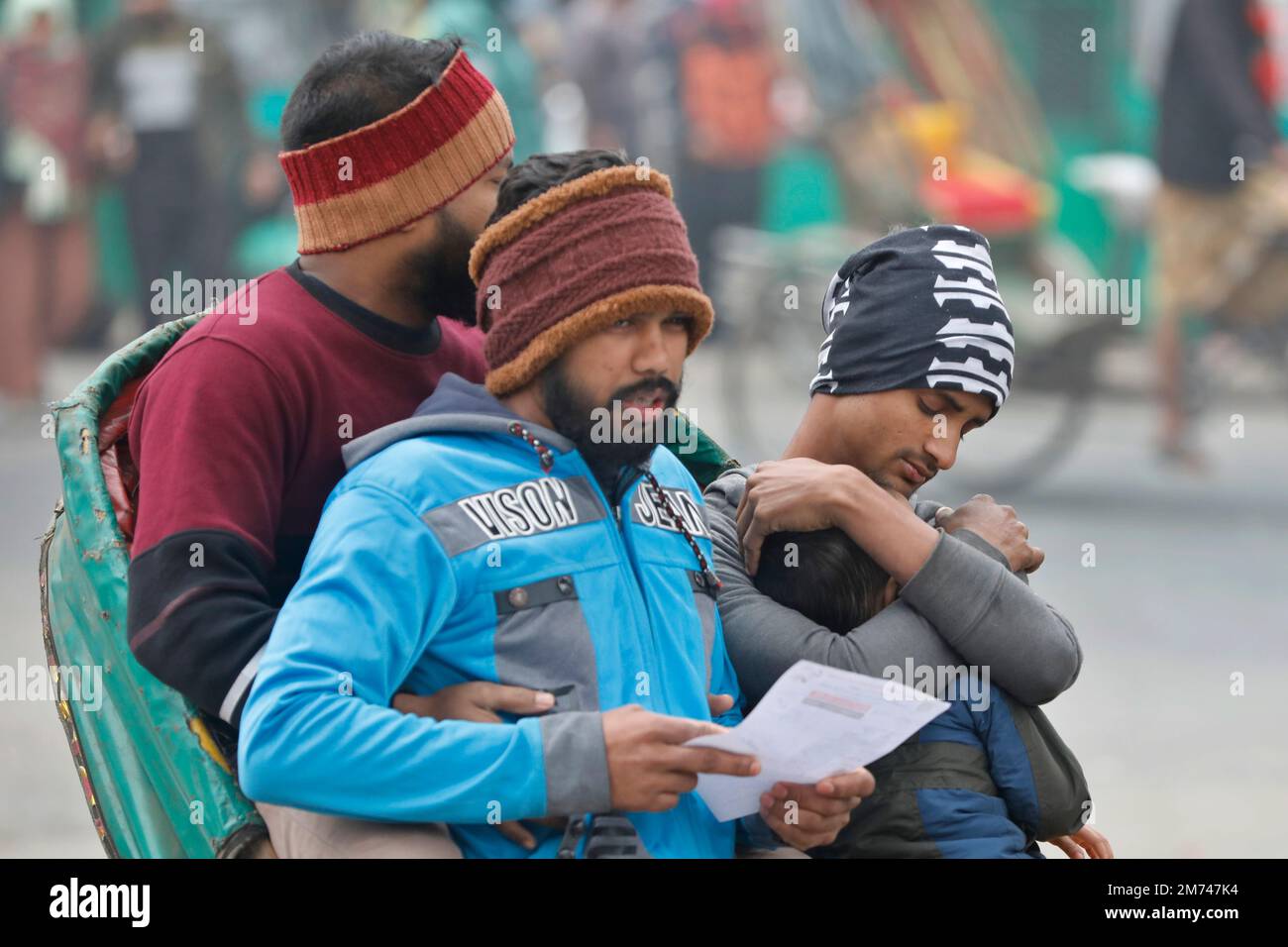 Dhaka, Bangladesh January 07, 2023 As a mild cold wave sweeps across