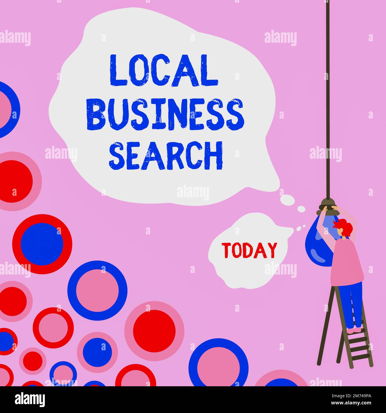 Writing displaying text Local Business Search. Concept meaning looking for product or service that is locally located Stock Photo
