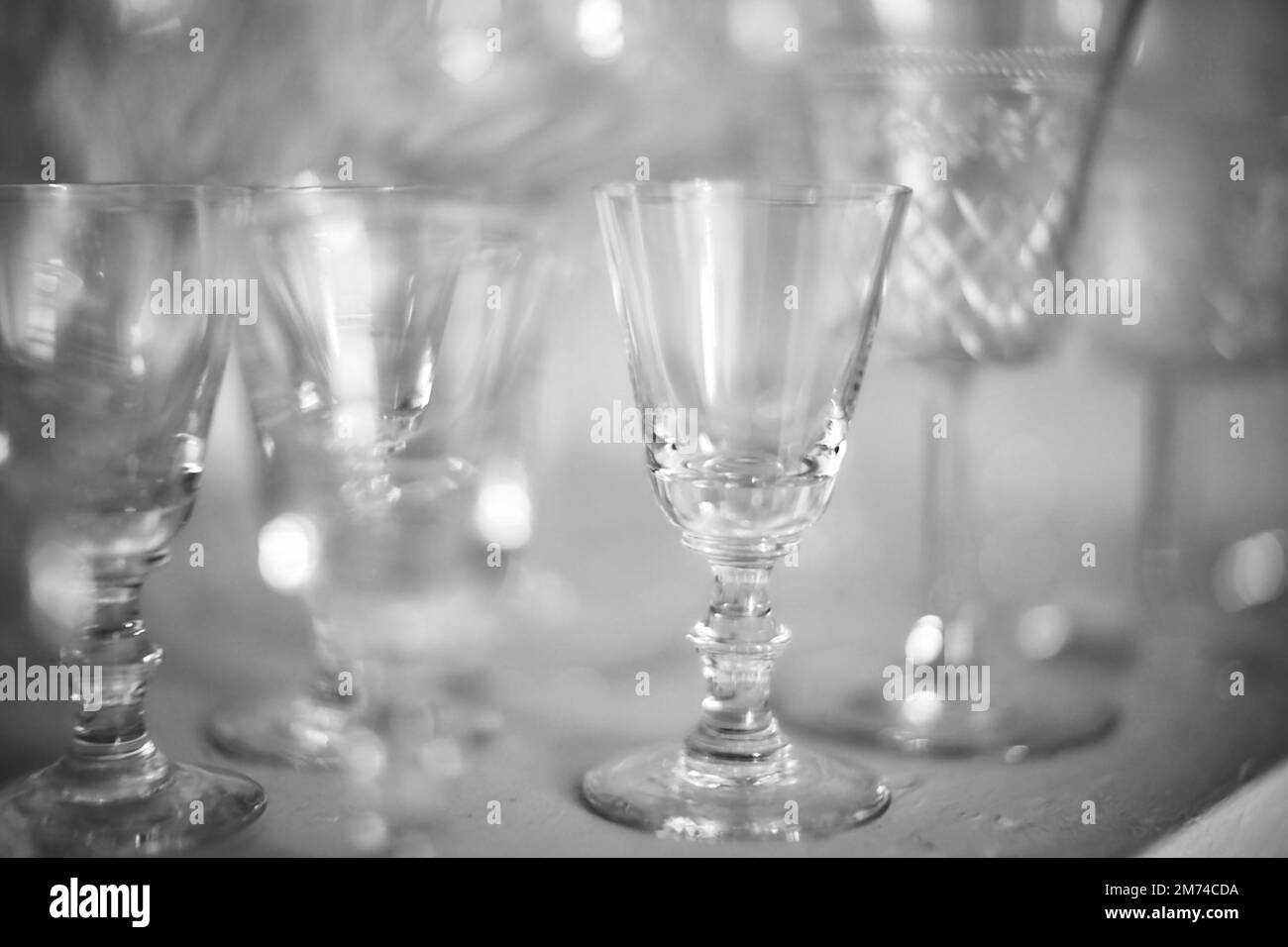 Black background image of glass Black and White Stock Photos & Images ...