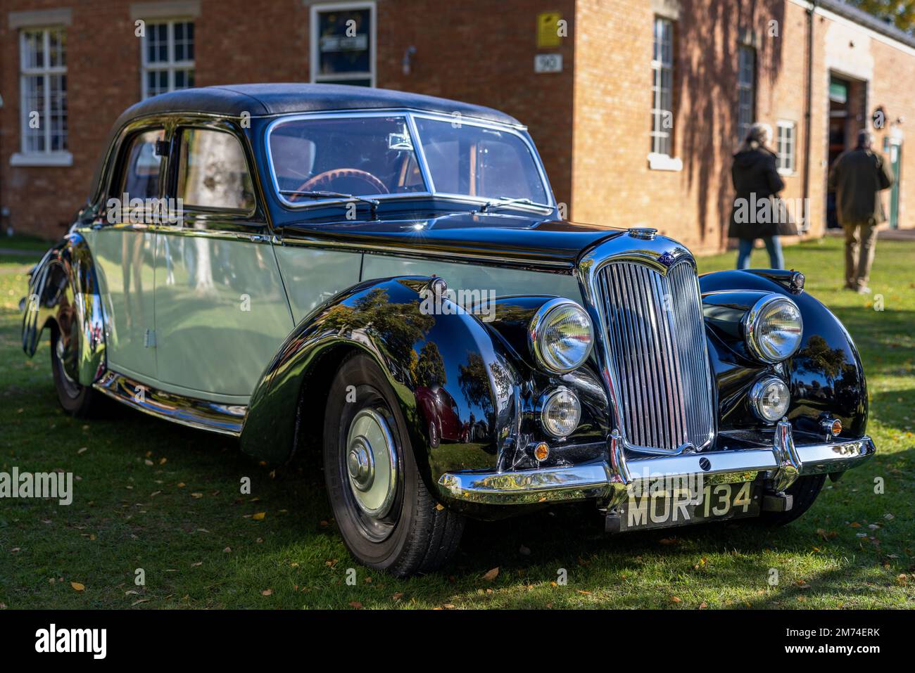 1954 Riley RME ‘MOR 134’ on display at the October Scramble held at the ...
