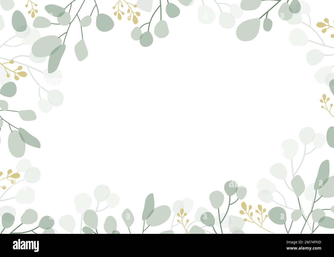 Blank foliage frame background vector Stock Vector Image & Art - Alamy