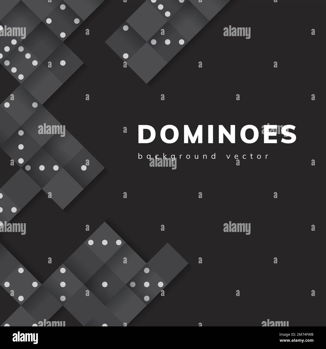 Black blocks frame on blank black background vector Stock Vector