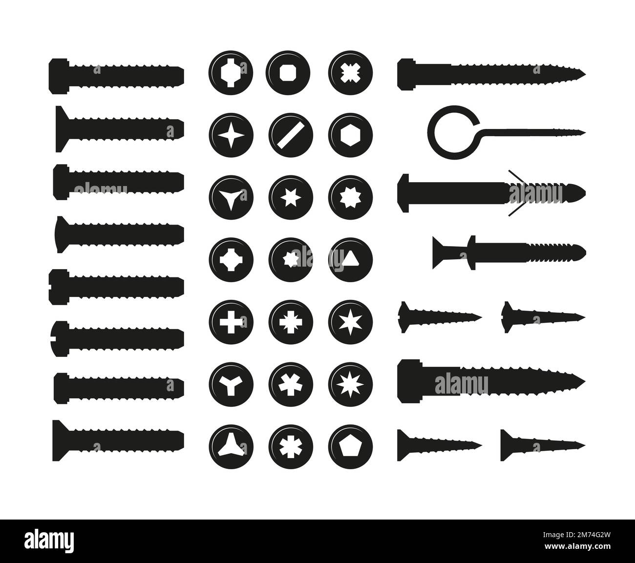 Screw joints Stock Vector Images Alamy