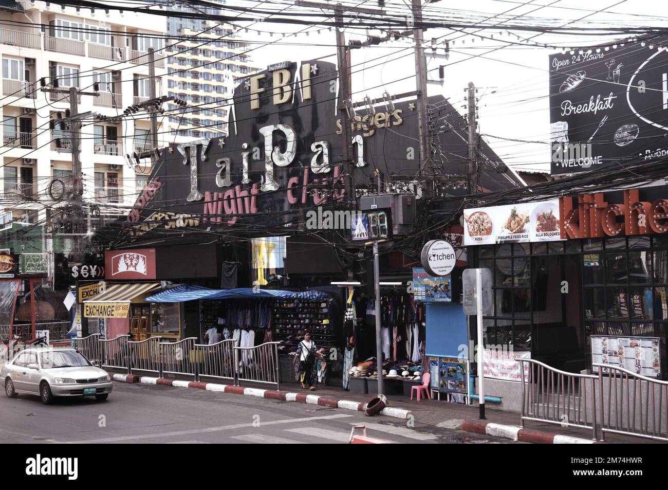 Street Scene in Phuket, Thailand. Stock Photo