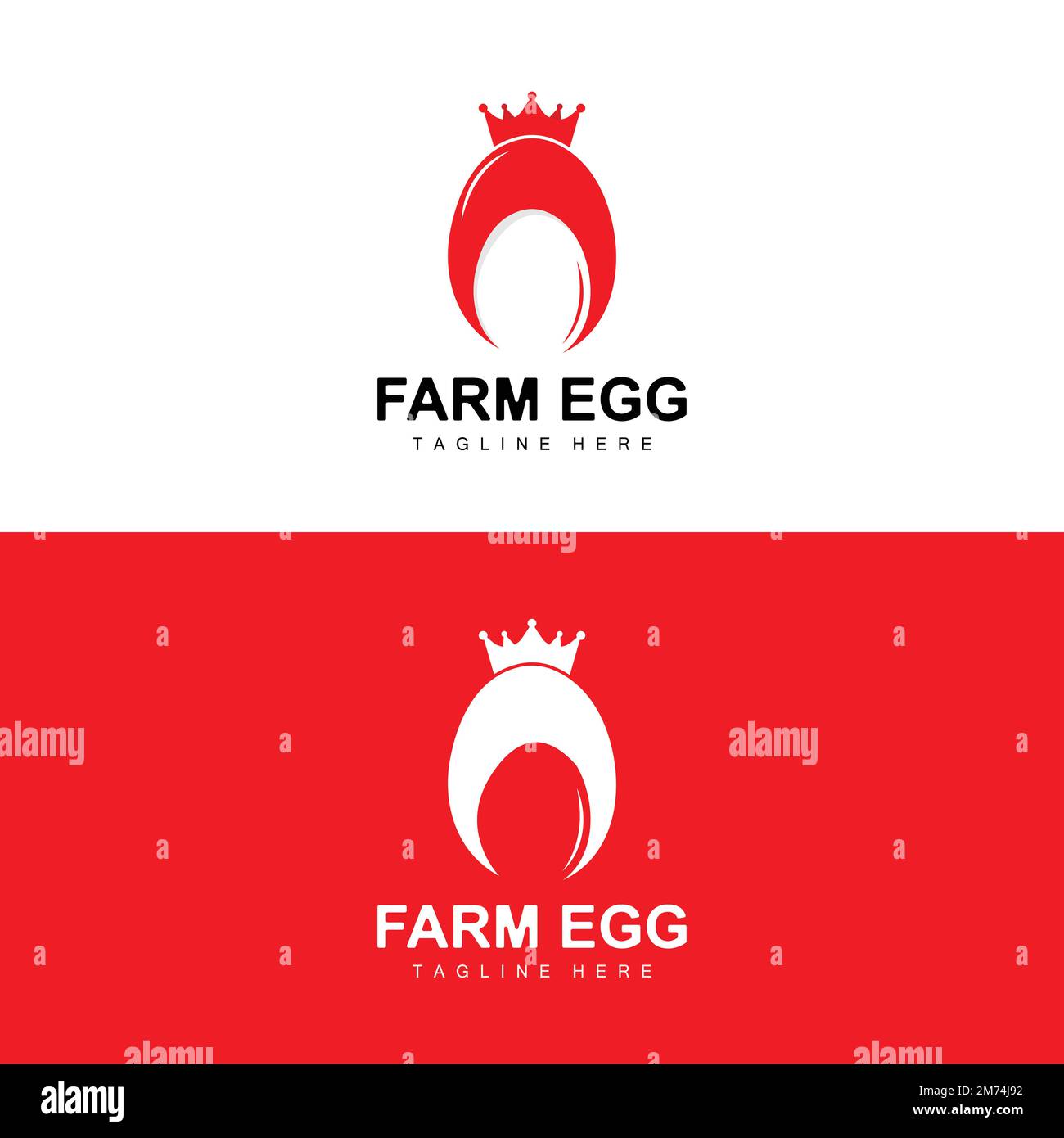 Egg Logo, Egg Farm Design, Chicken Logo, Asian Food Vector Stock Vector