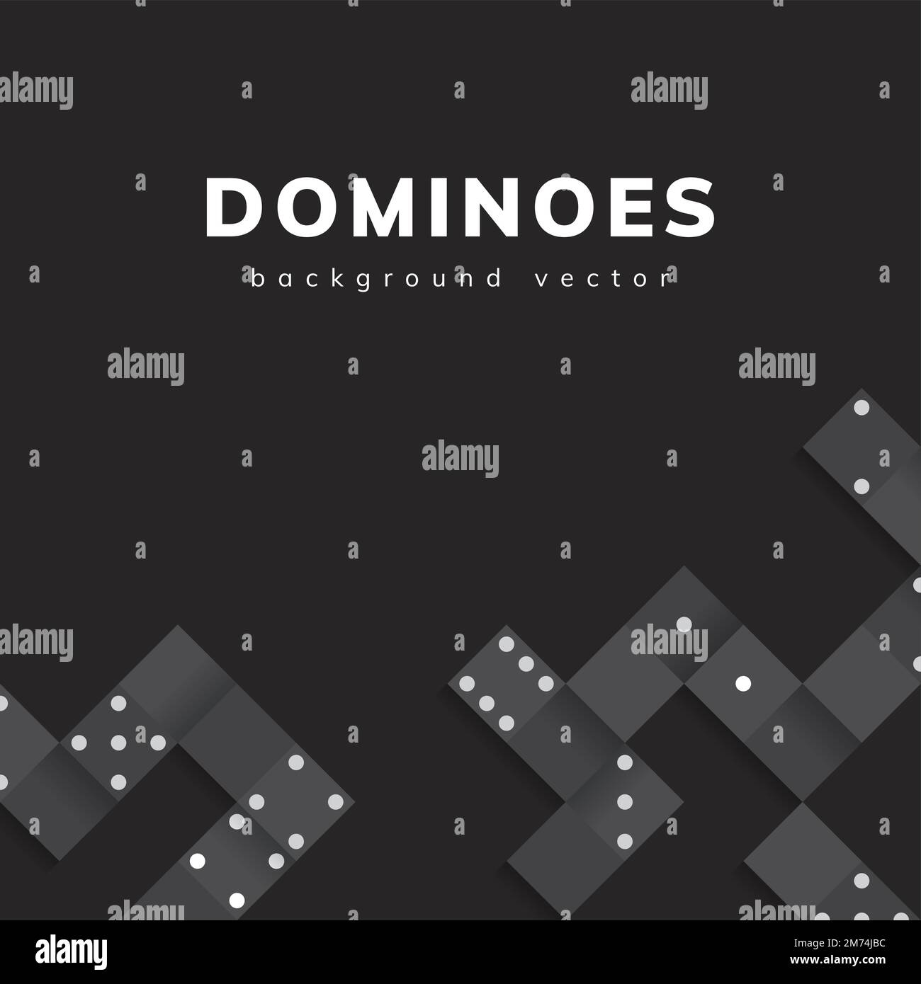 Black blocks frame on blank black background vector Stock Vector