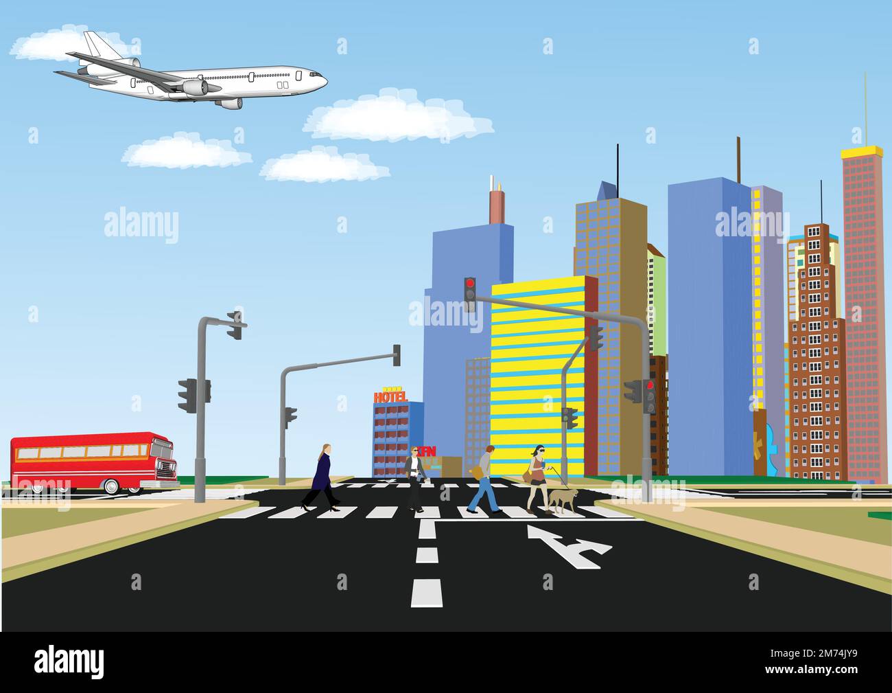 Cities and Famous Buildings in Middle East. Skyline Middle East. Vector ...