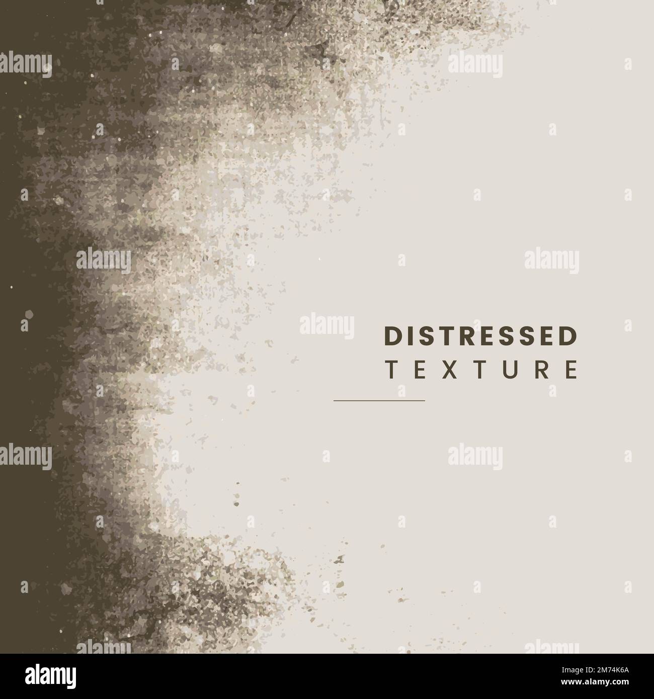 Grunge beige distressed textured background Stock Vector