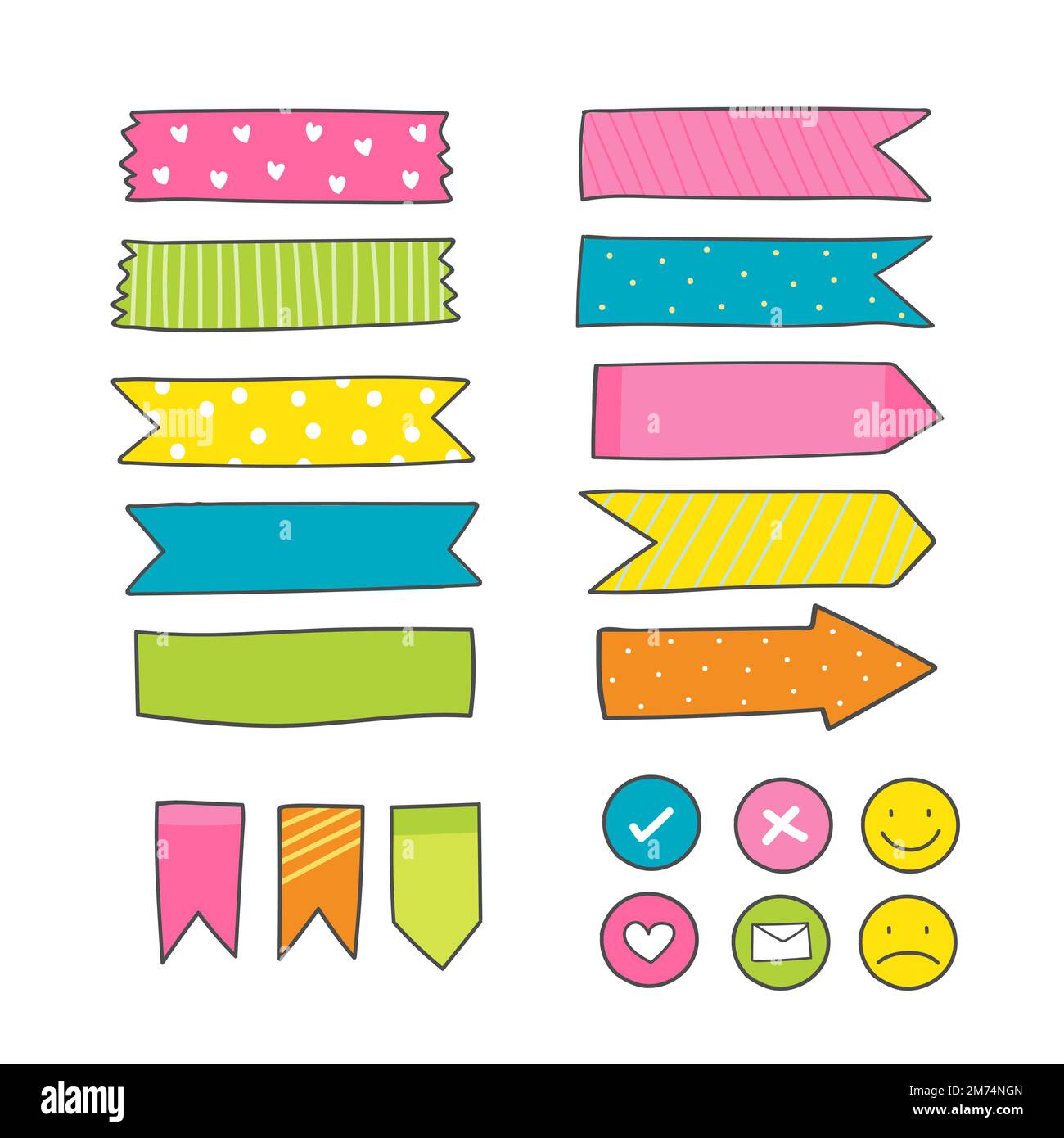 Sticker sticky note sticky notes Cut Out Stock Images & Pictures