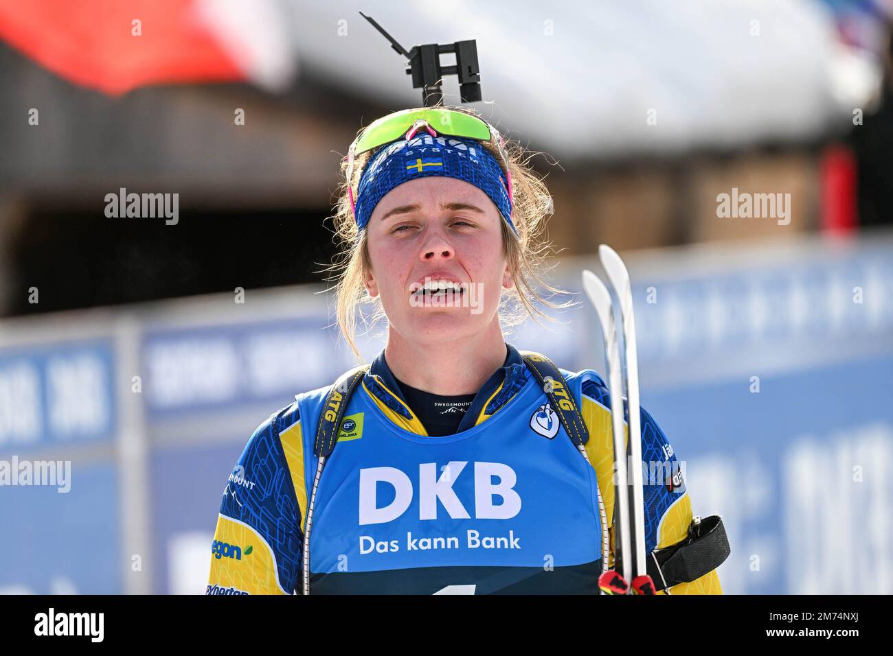 Elvira Oeberg of Sweden seen in action during the Women 10 Elvira Oeberg of Sweden seen in action during the Women 10