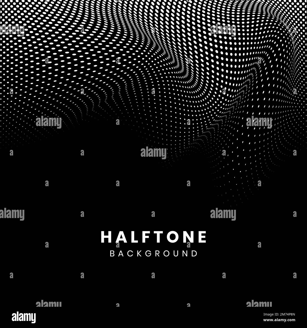 Black and white halftone background vector Stock Vector Image & Art - Alamy
