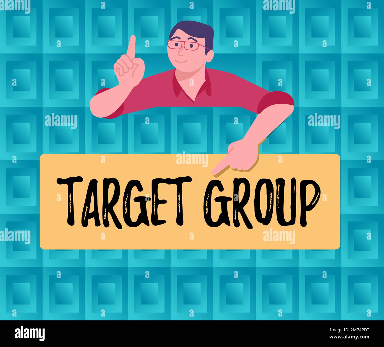 Target Group Text Images Hand writing sign Target Group. Business showcase Particular showing ...