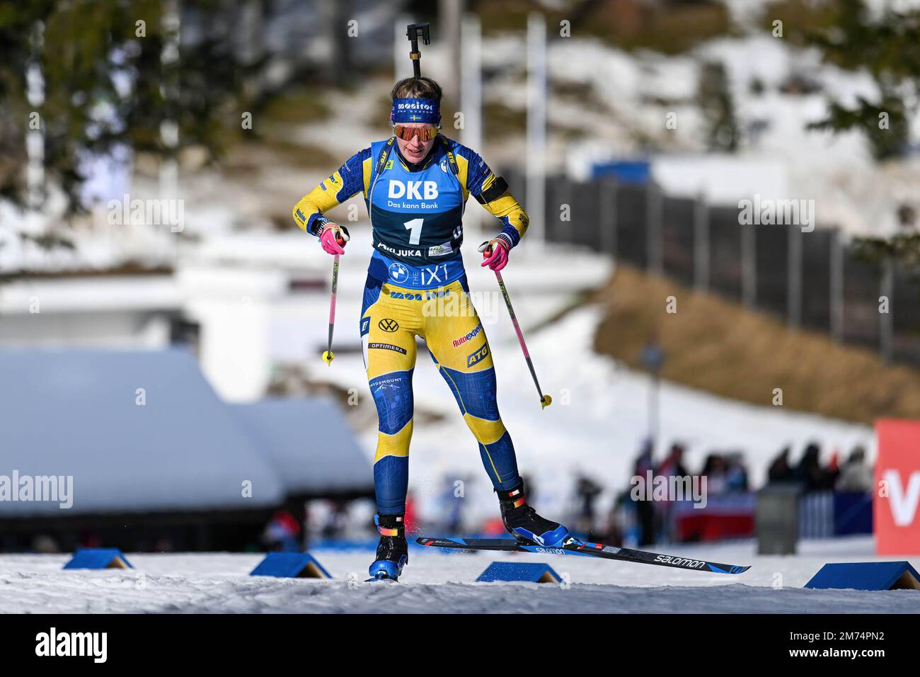 Elvira Oeberg of Sweden seen in action during the Women 10 Elvira Oeberg of Sweden seen in action during the Women 10