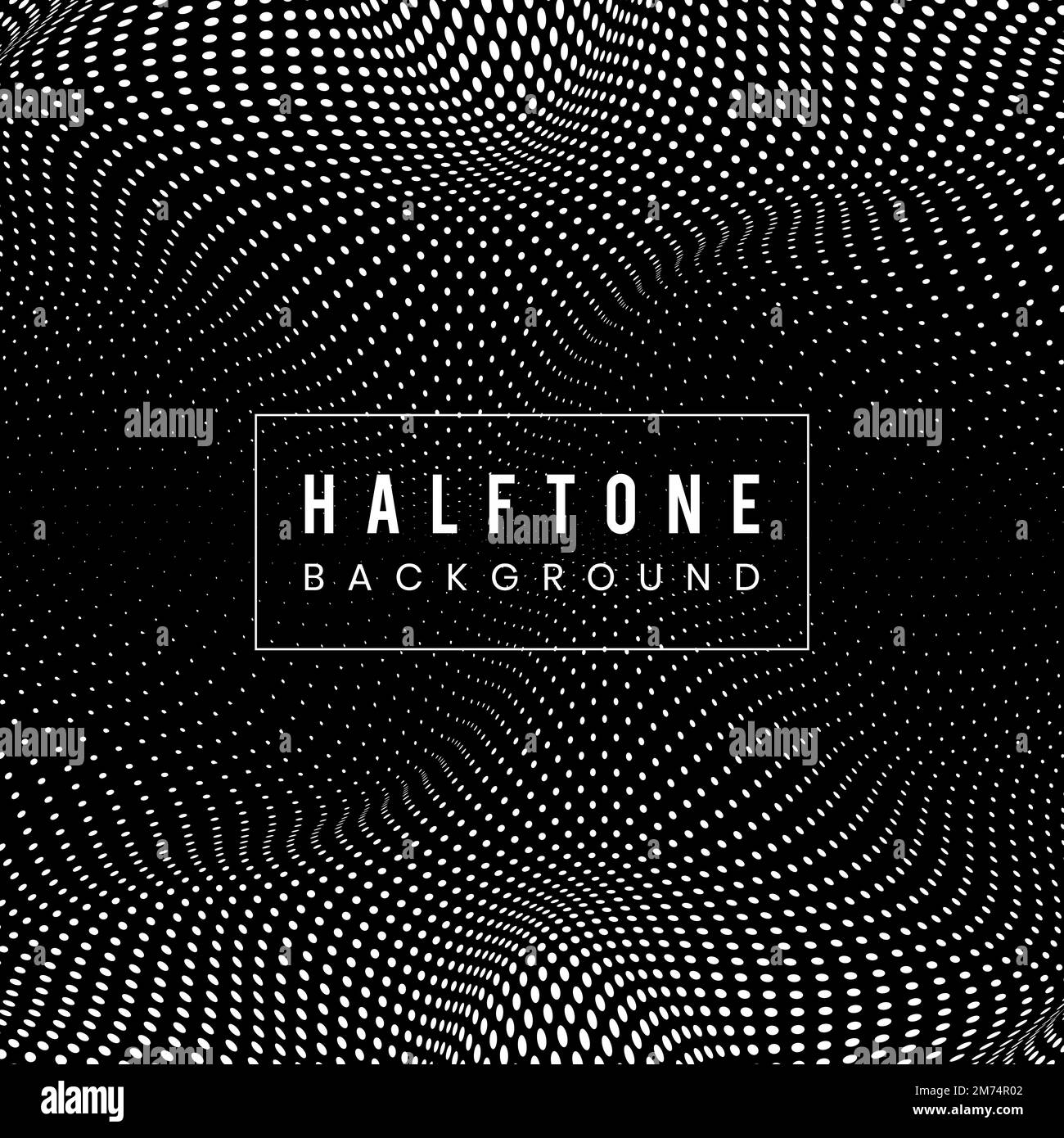 Black and white halftone background vector Stock Vector Image & Art - Alamy
