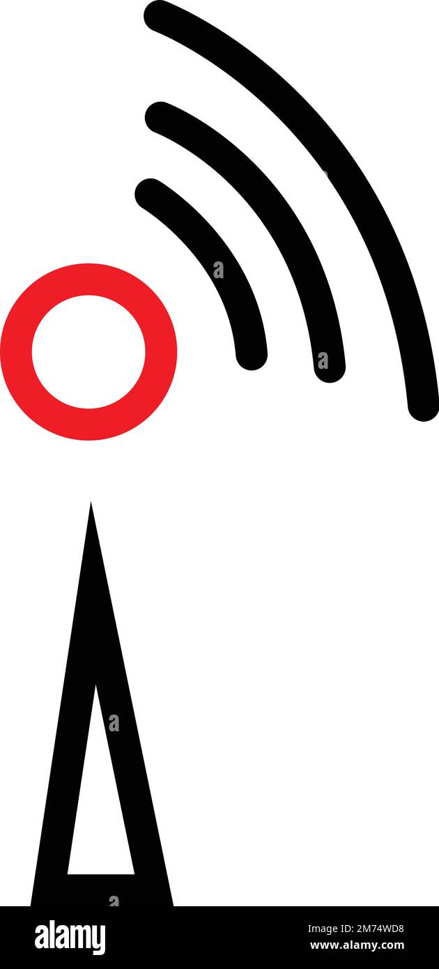 Broadcasting icon, live streaming pictogram, vector illustration Stock ...