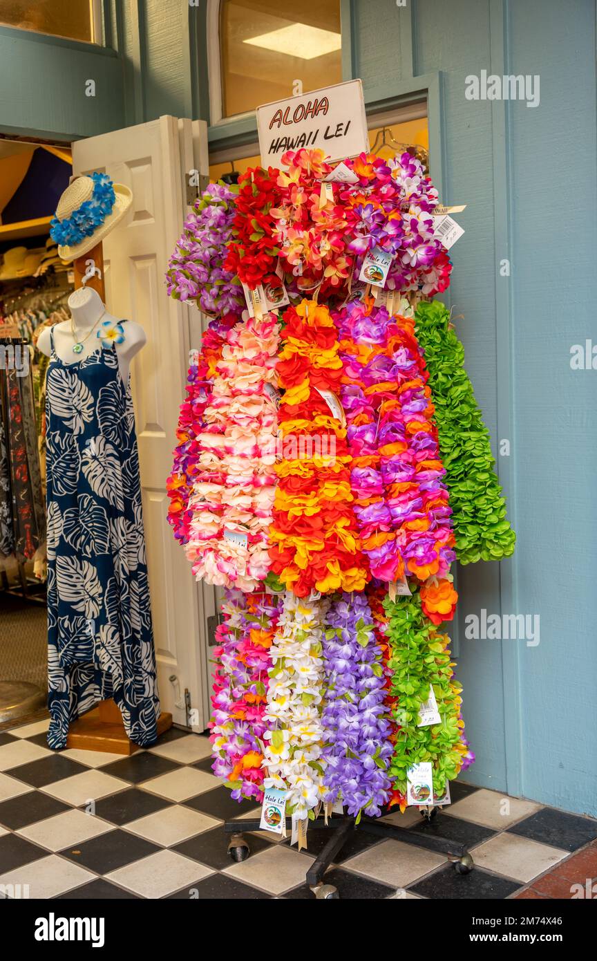 Honolulu, Hawaii December 26, 2022 Tropical Wear clothing store at