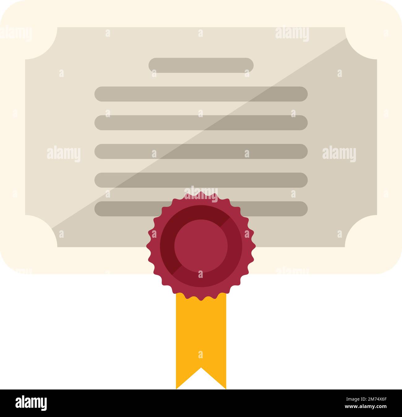 Course diploma icon flat vector. Class book. University online isolated ...