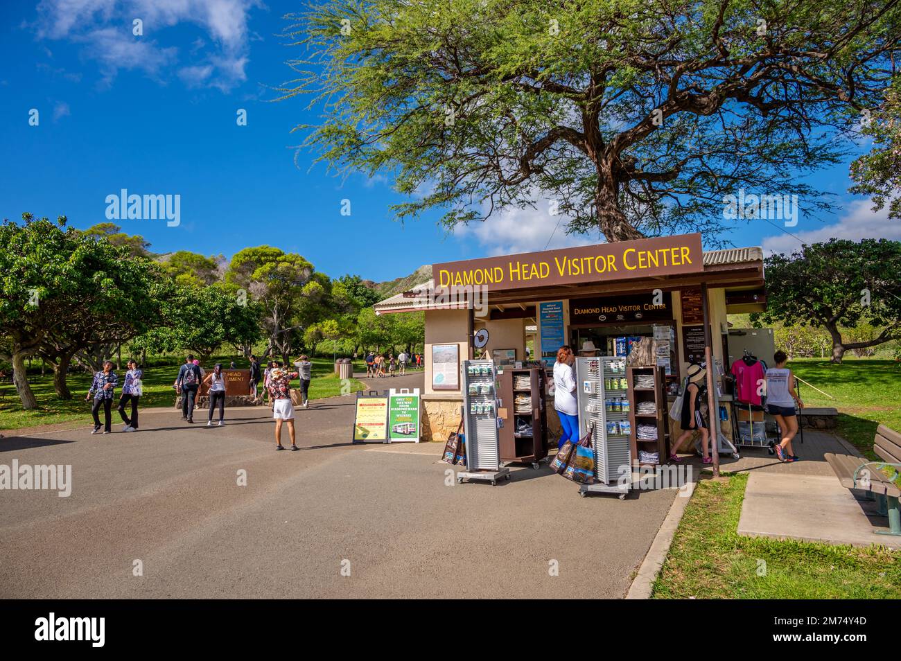 Honolulu, Hawaii December 27, 2022 the Diamond Head Visitor Center at the Diamond Head State