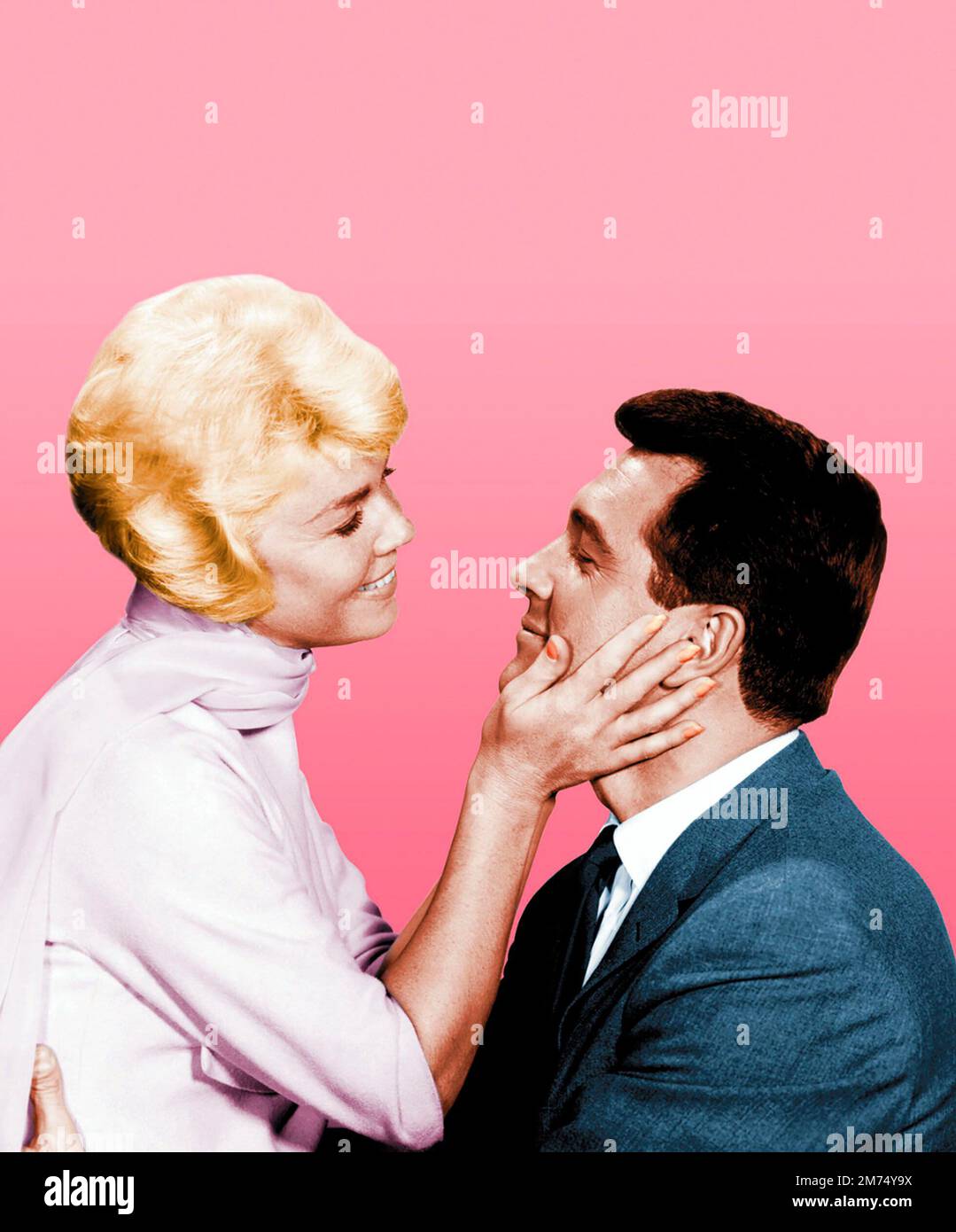 ROCK HUDSON and DORIS DAY in PILLOW TALK (1959), directed by MICHAEL GORDON. Credit UNIVERSAL