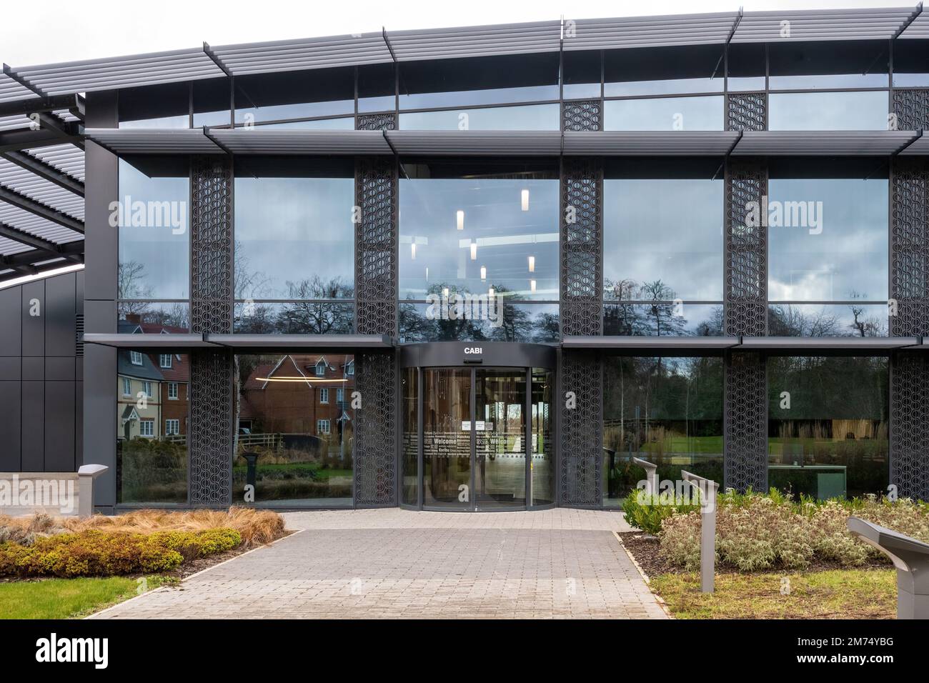 CABI (Centre for Agriculture and Bioscience International) UK Headquarters in a new environmentally friendly office, Wallingford, Oxfordshire, England Stock Photo