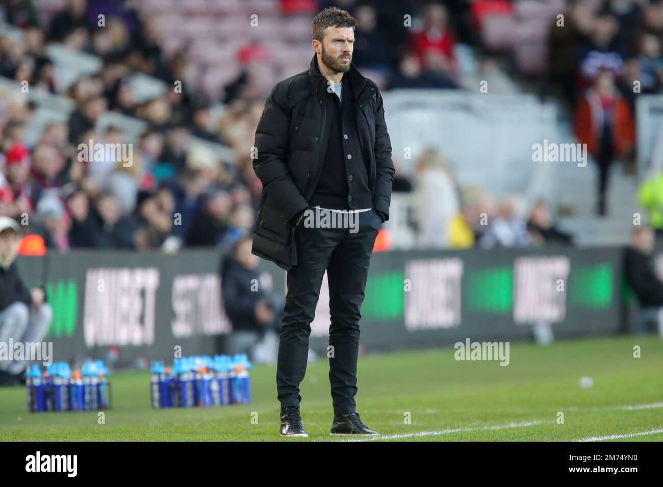 Michael Carrick manager of Middlesbrough during the Emirates FA Cup