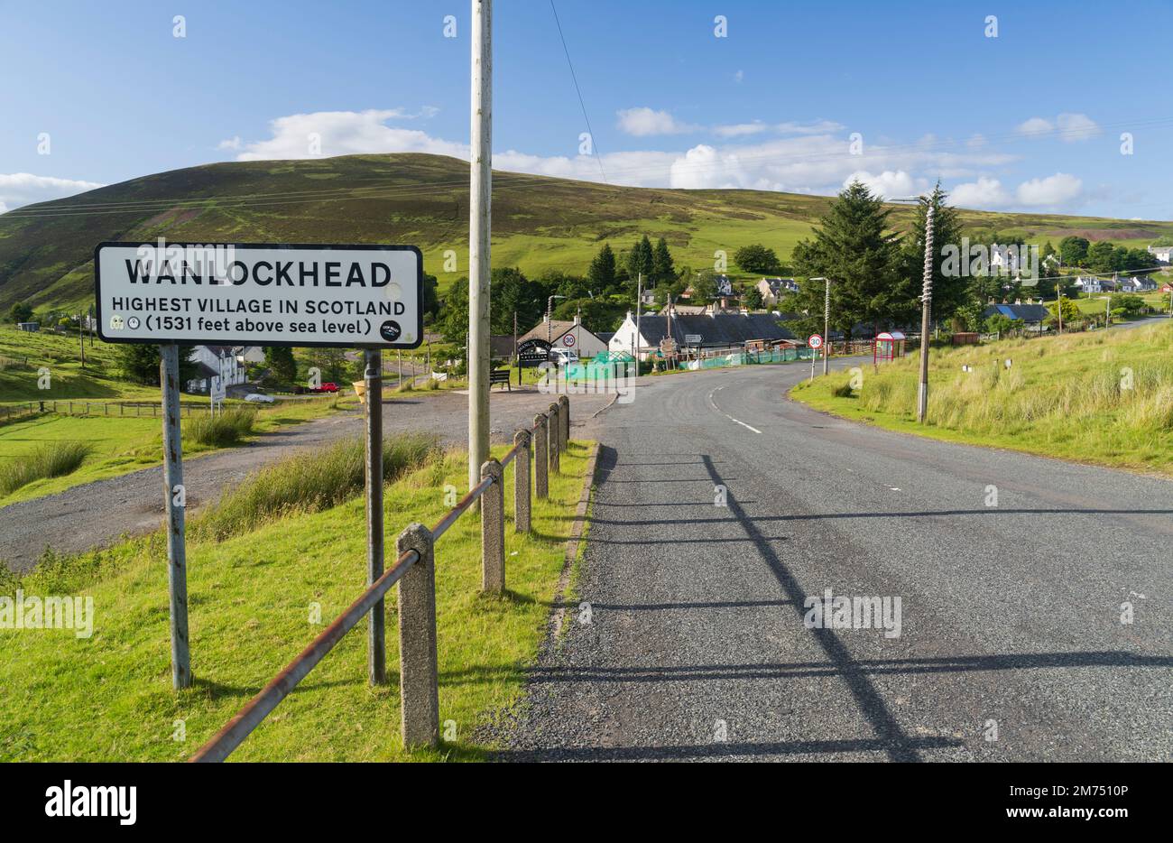 Wanlockhead, Scotland's highest village above sea level at 1531ft, 466m Stock Photo