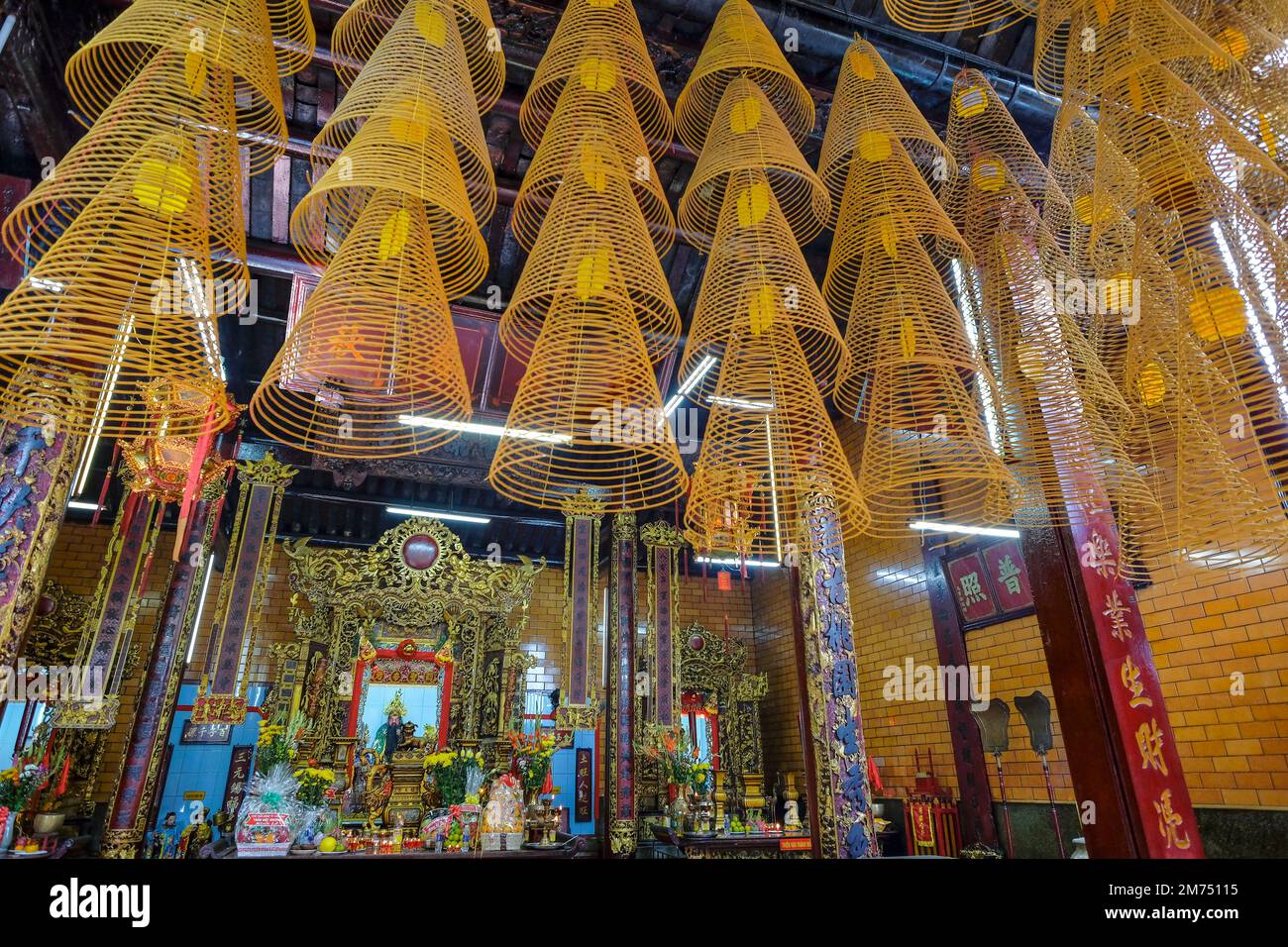 Temples Can Can Tho, Vietnam - January 4, 2023: Views of the Chinese Ong temple in ...