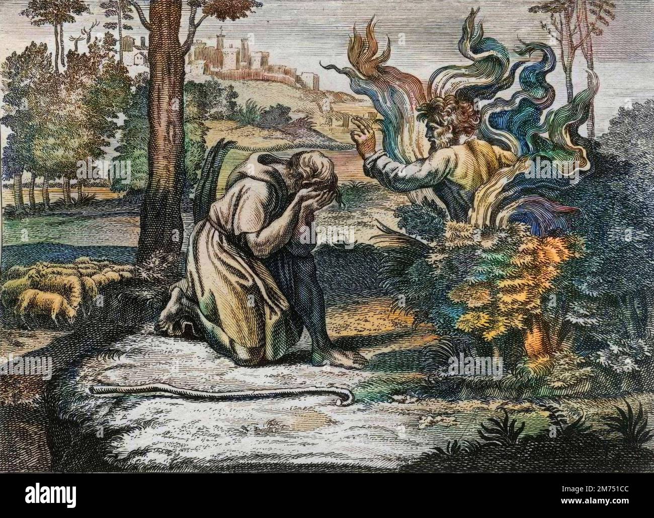 Bible par le Sieur de Royaumont, Ancien Testament Buisson ardent