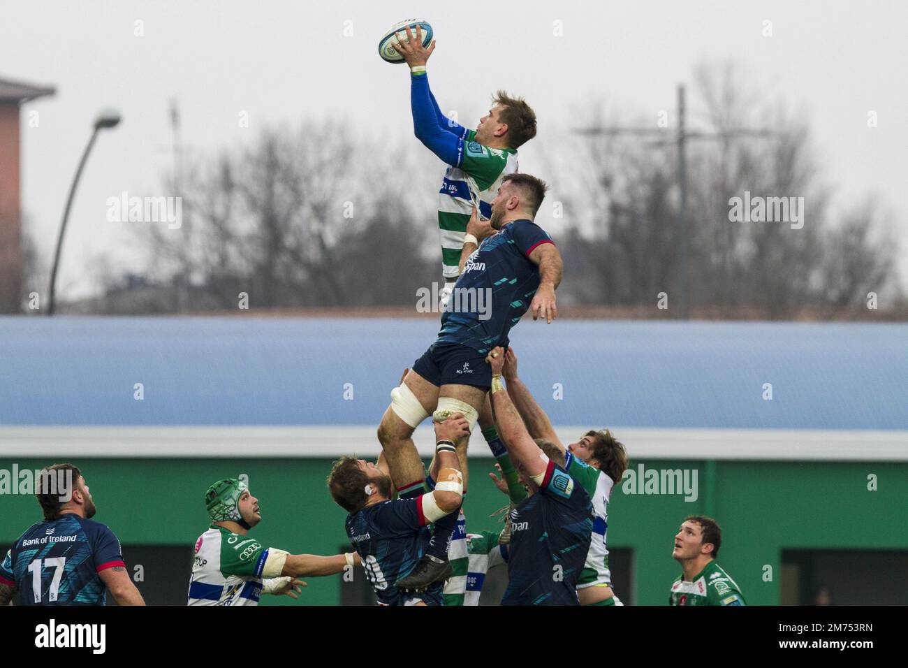 Federico Ruzza  during  Benetton Rugby vs Ulster Rugby, United Rugby Championship match in Treviso, Italy, January 07 2023 Stock Photo