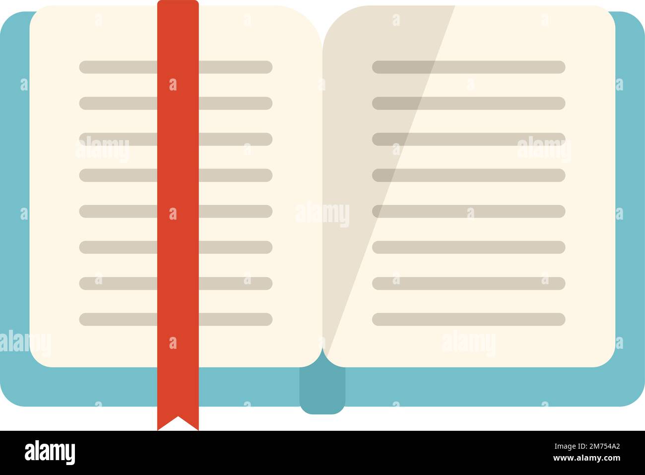 Bookmark mark icon flat vector. Book favorite. Tale space isolated ...