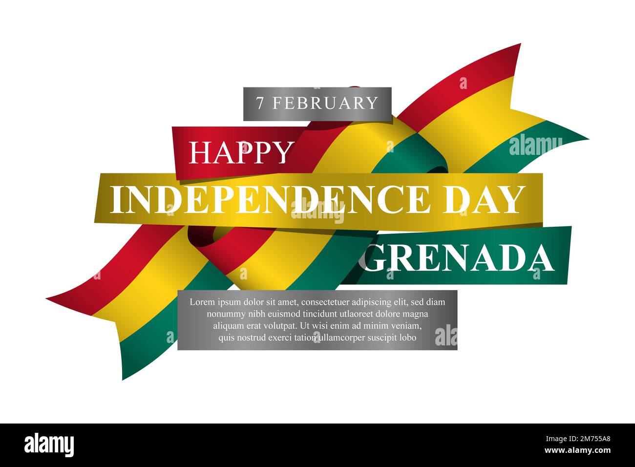 Independence Day Grenada background. Vector illustration. Stock Photo