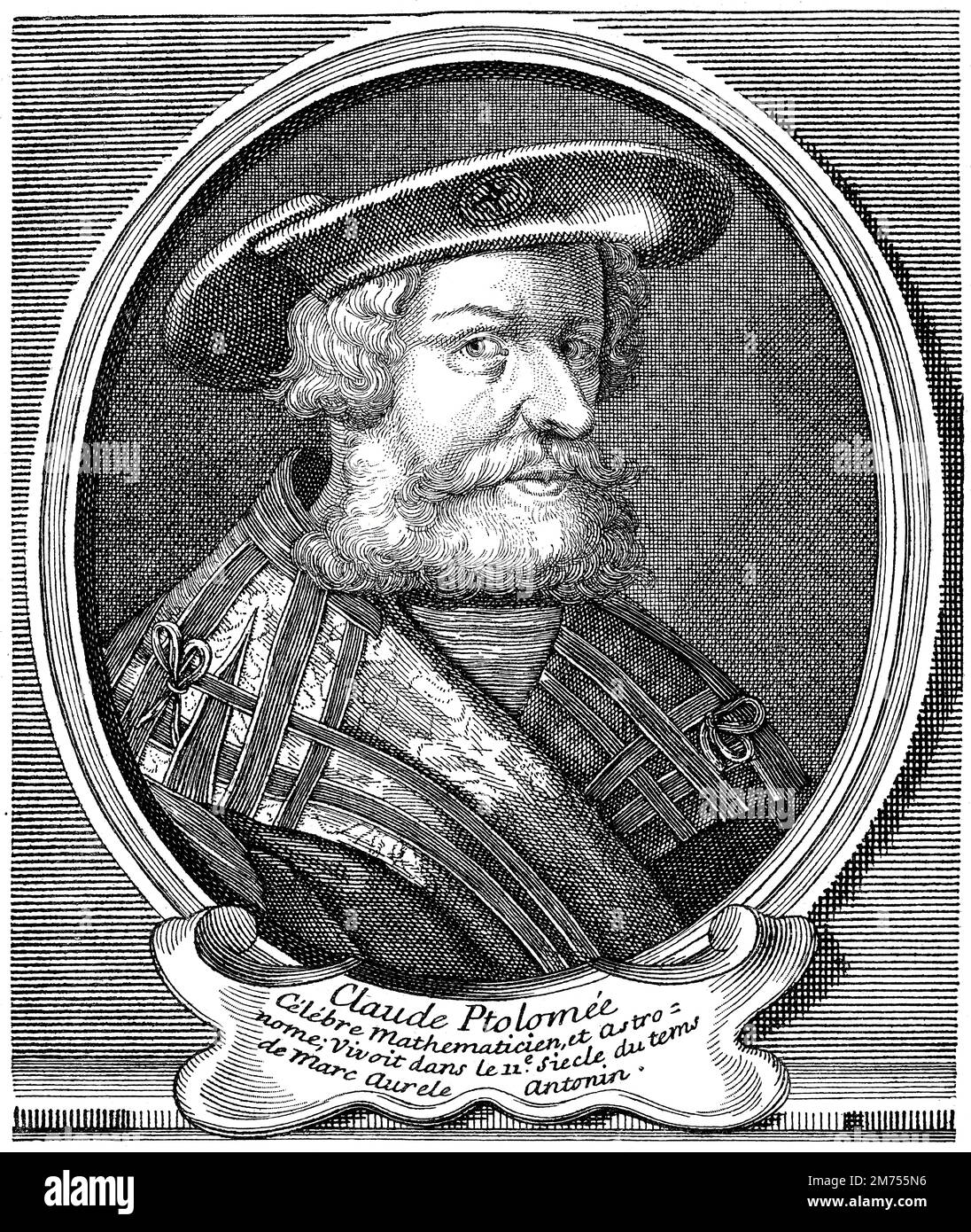Claudius Ptolemy, c. AD 90–c. AD 168, Greek mathematician, astronomer, geographer and astrologer Stock Photo