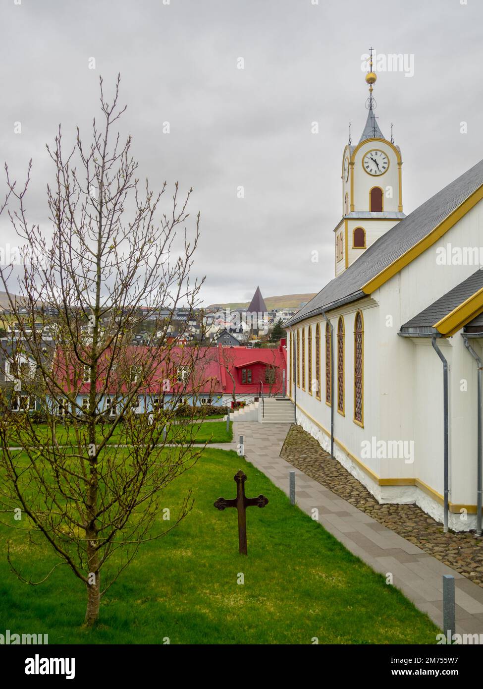 Dómkirkjan church, Tórshavn Stock Photo
