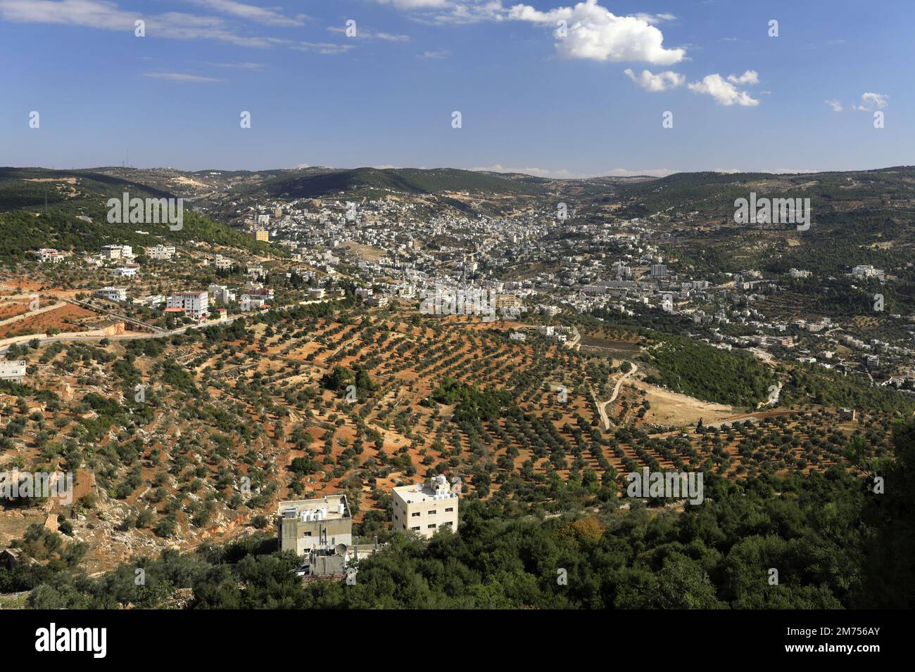 View of Ajloun Castle (Qa'lat ar-Rabad) in the Mount Ajloun district of northern Jordan, Middle East Stock Photo