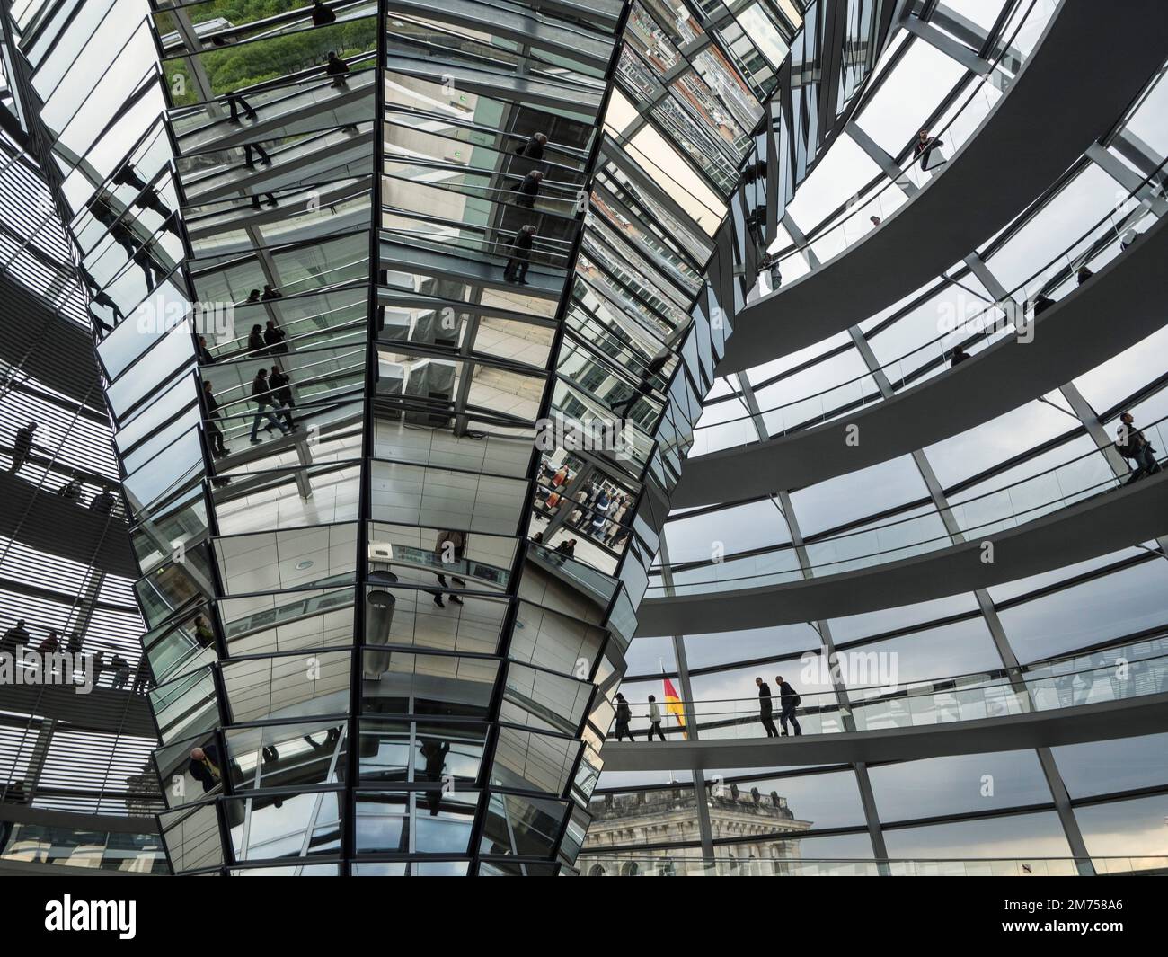 Interior of the Reichstag Dome, Berlin, Germany, Europe Stock Photo - Alamy