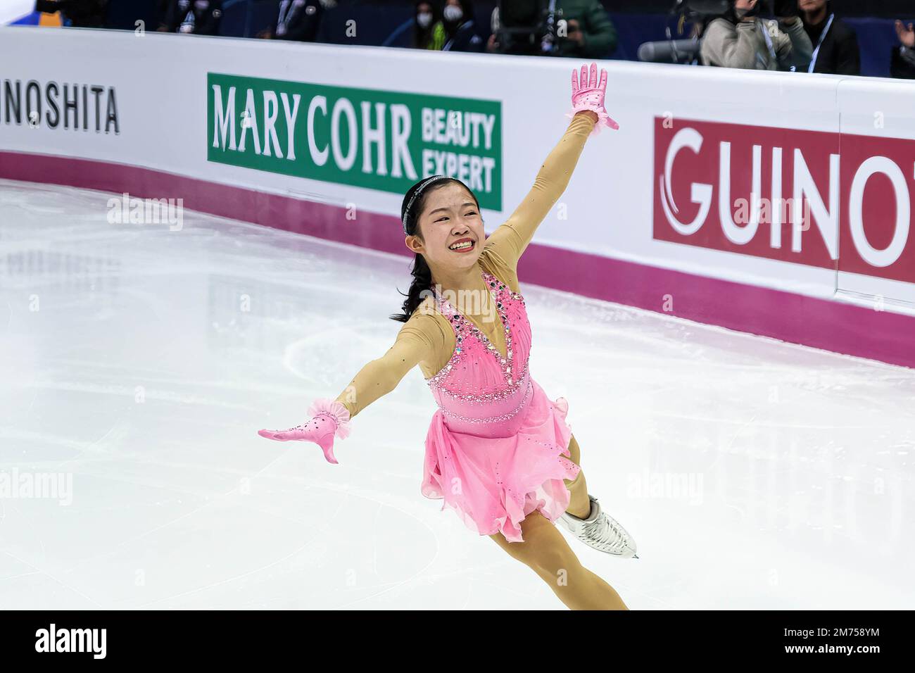 Ami Nakai (JPN) performs during day 1 of the Junior Women Short Program