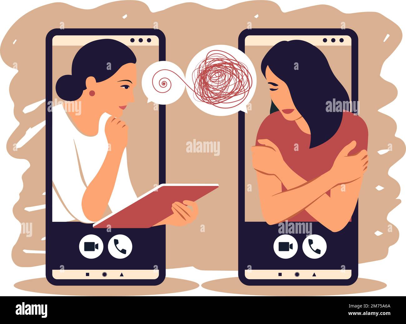 Adolescent psychiatrist Stock Vector Images Alamy