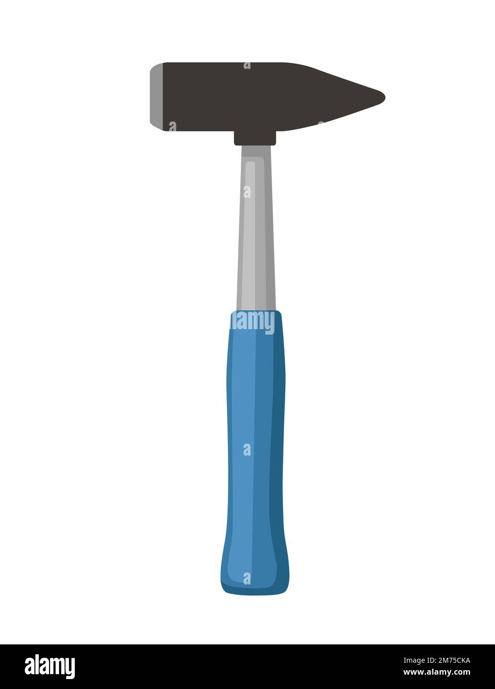 Claw hammer hand tool instrument vector illustration isolated on white