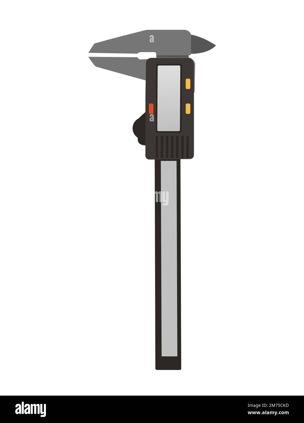 Calliper measuring tools hand tool instrument vector illustration