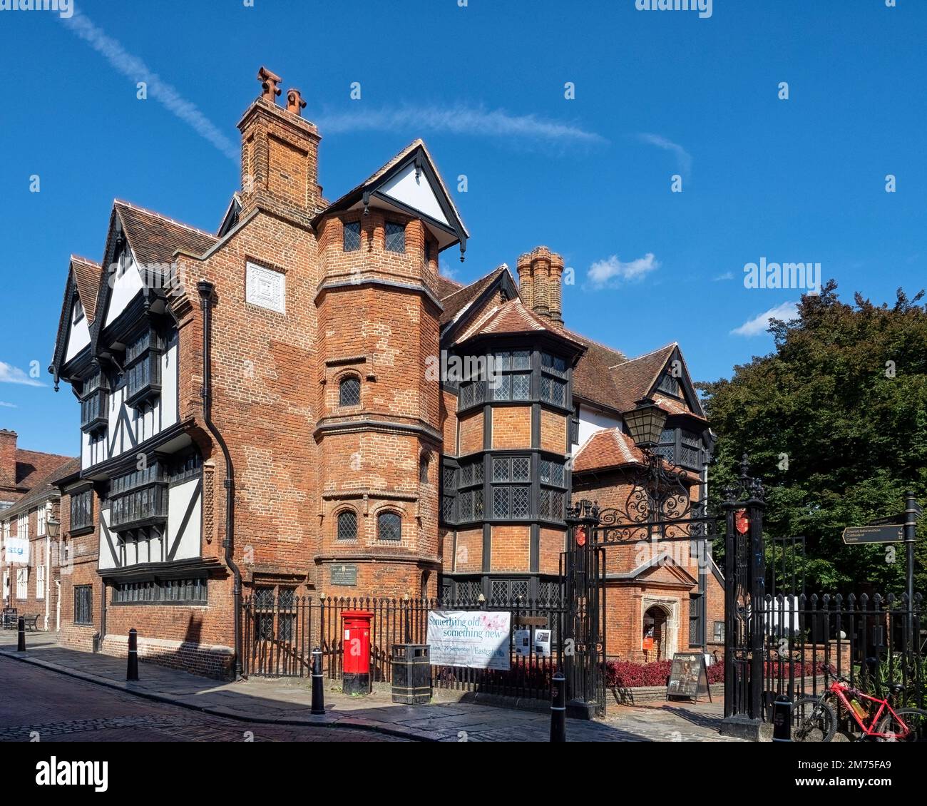 ROCHESTER, KENT, UK - SEPTEMBER 13, 2019:  Exterior view of Eastgate House, a grade 1 listed building in the High Street. Stock Photo