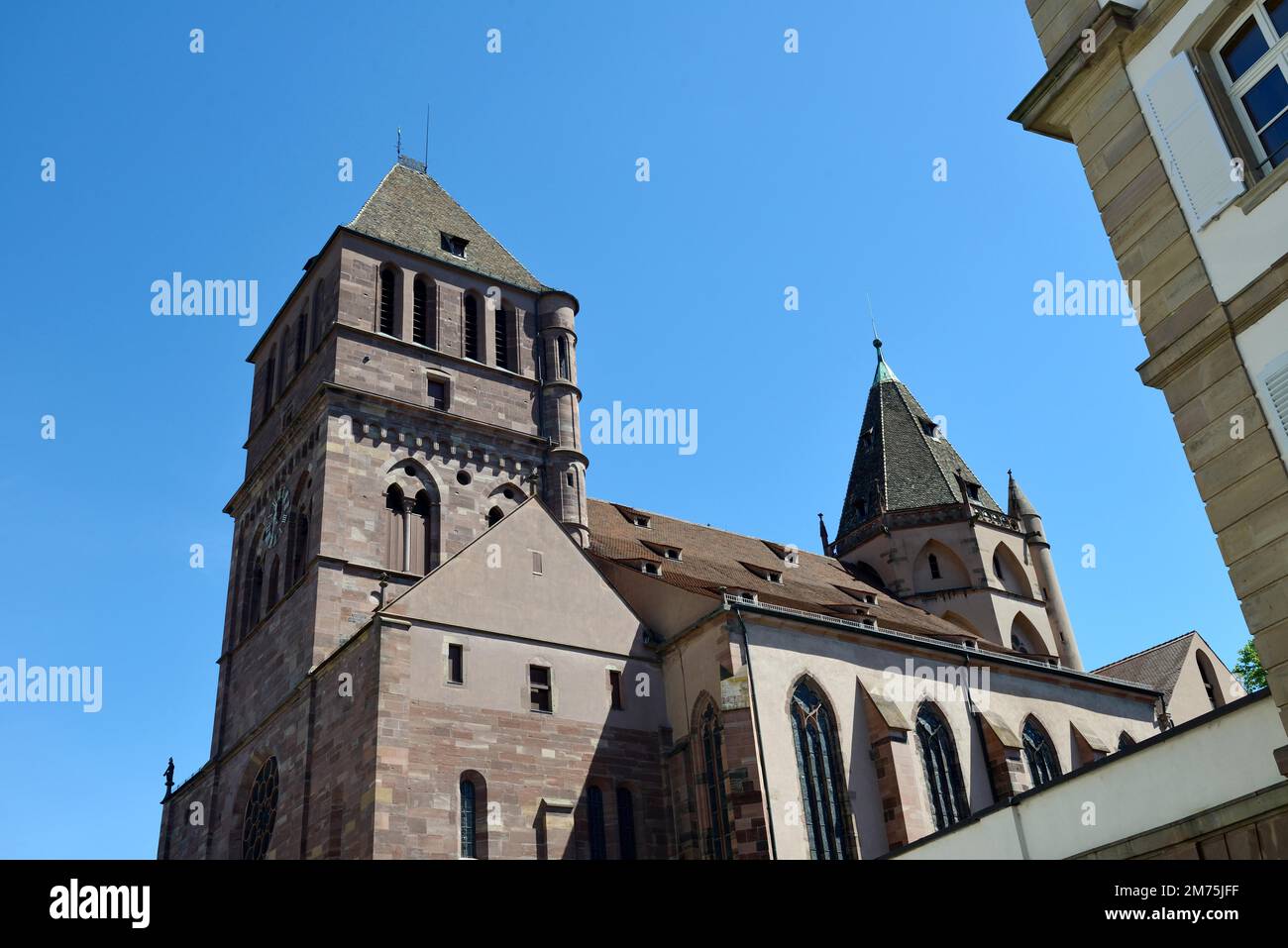 Saint Thomas Church, Strasbourg, Strasbourg, Alsace, France Stock Photo