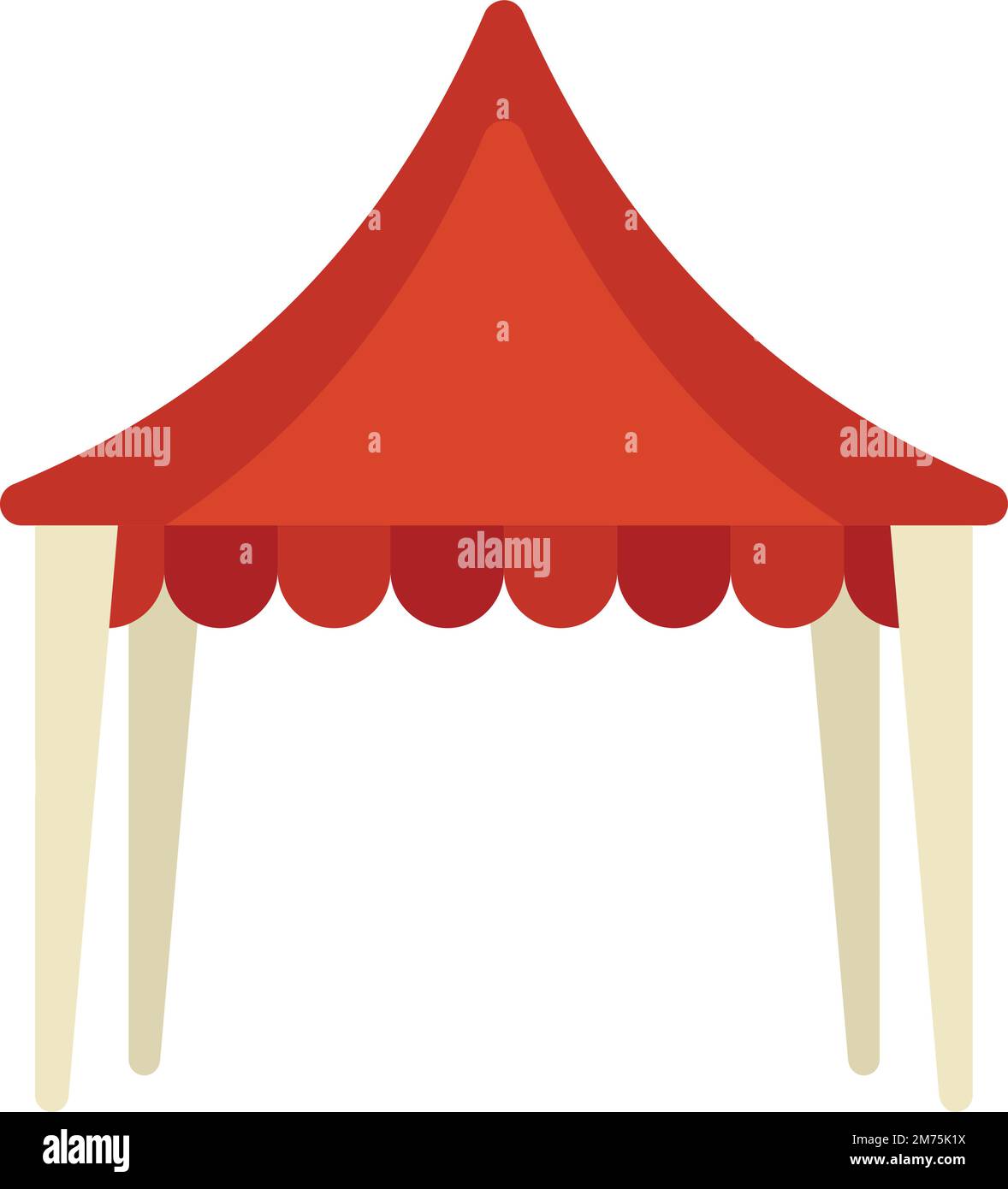 Event tent icon flat vector. Plan manager. Office task isolated Stock ...